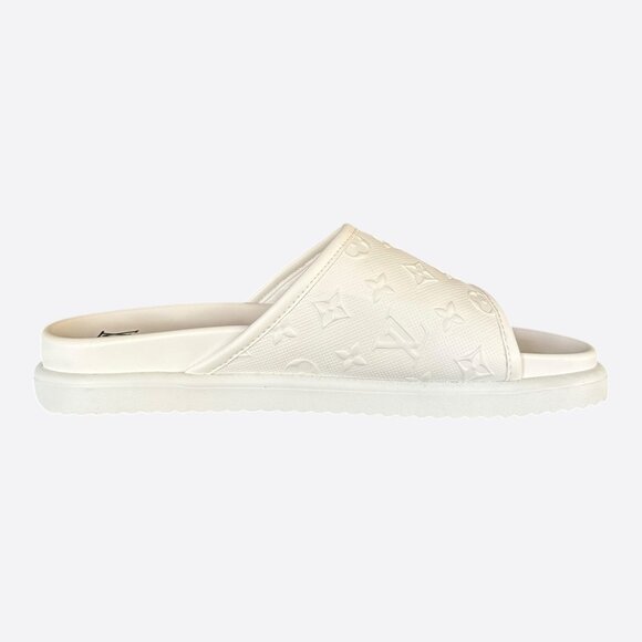 Louis Vuitton White Monogram Miami Mules - Picture 5 of 8